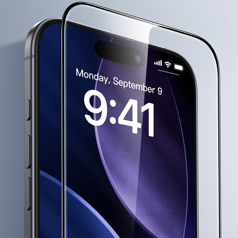 Ochranná fólie ESR UltraFit pro Apple iPhone 17 Pro, Tvrzené sklo, Full Glue, Černá