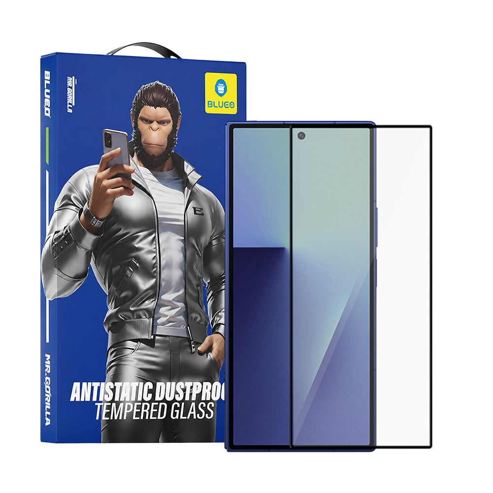 Ochranná fólie na vnější displej Blueo HD pro Samsung Galaxy Z Fold8 Ultra F971 / Z Fold7 F966, tvrzené sklo, plné lepidlo, 2.5D, černá