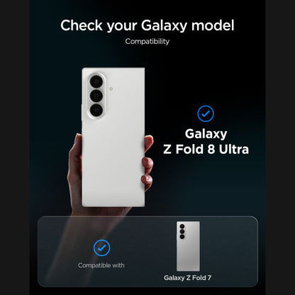Ochranná fólie na vnější displej Privacy Spigen GlastR EZ FIT Pro HD pro Samsung Galaxy Z Fold8 Ultra F976, tvrzené sklo, plné lepidlo, sada 2 kusů