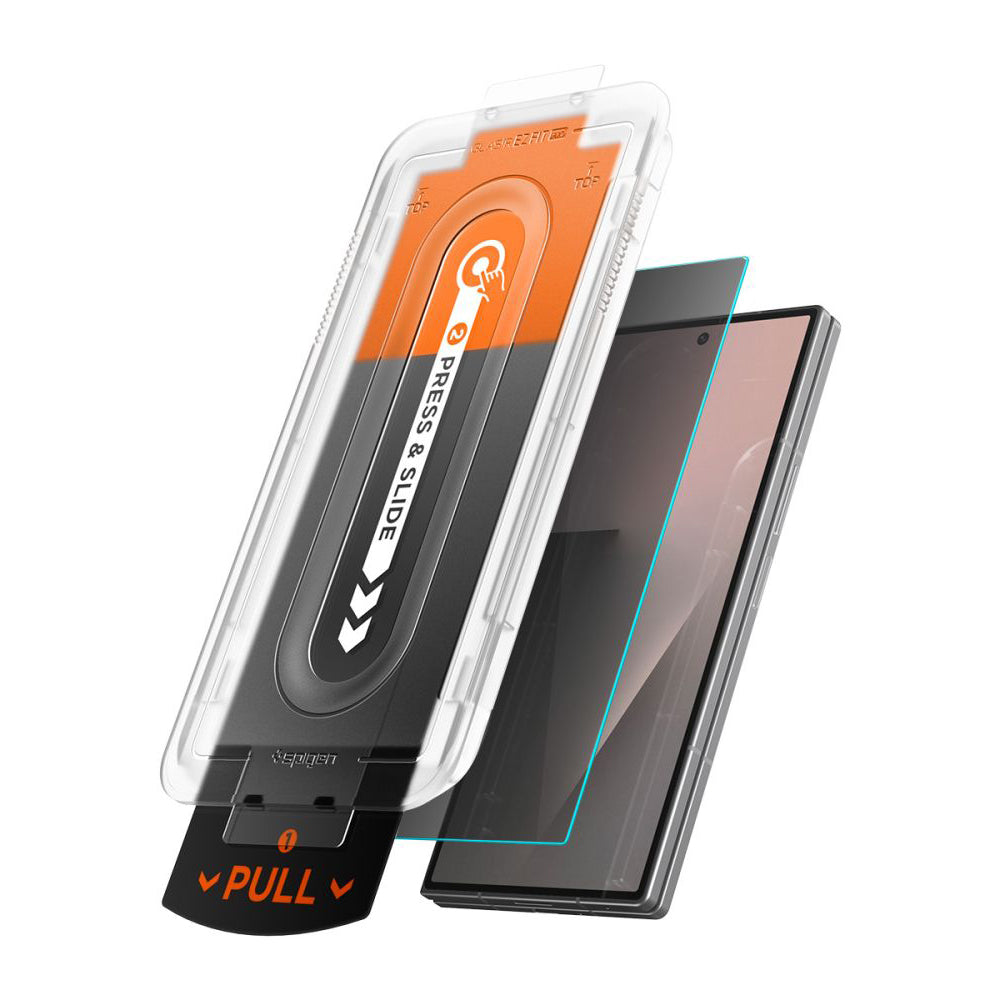 Ochranná fólie na vnější displej Privacy Spigen GlastR EZ FIT Pro HD pro Samsung Galaxy Z Fold8 Ultra F976, tvrzené sklo, plné lepidlo, sada 2 kusů