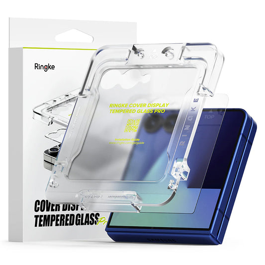 Ochranná fólie na vnější displej Ringke Cover pro Samsung Galaxy Z Flip7 F766, tvrzené sklo, plné lepidlo, sada 2 kusů
