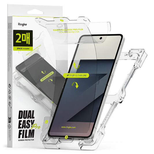 Ochranná fólie Ringke Dual Easy Pro pro vnitřní displej Samsung Galaxy Z Flip7 F766, plast, sada 2 kusy