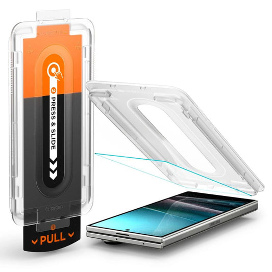 Ochranná fólie Spigen GlastR EZ FIT Pro HD pro vnější displej Samsung Galaxy Z Fold7 F966, Tvrzené sklo, Full Glue AGL09580