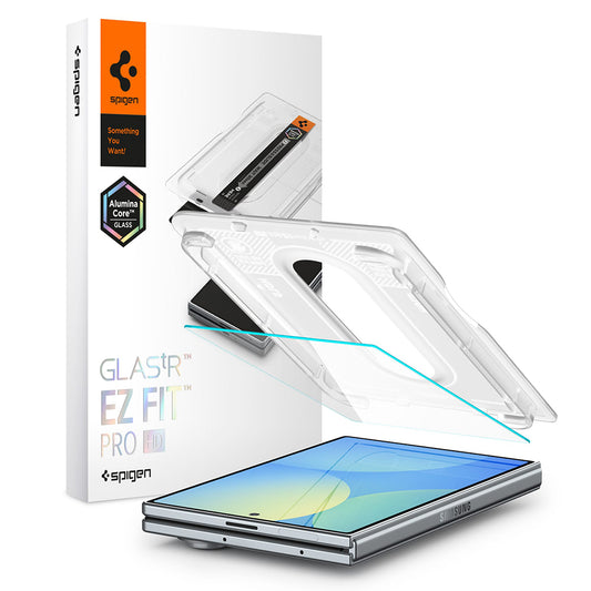Ochranná fólie na vnější displej Spigen GlastR EZ FIT Pro HD pro Samsung Galaxy Z Fold8 F971, tvrzené sklo, plné lepidlo AGL11942