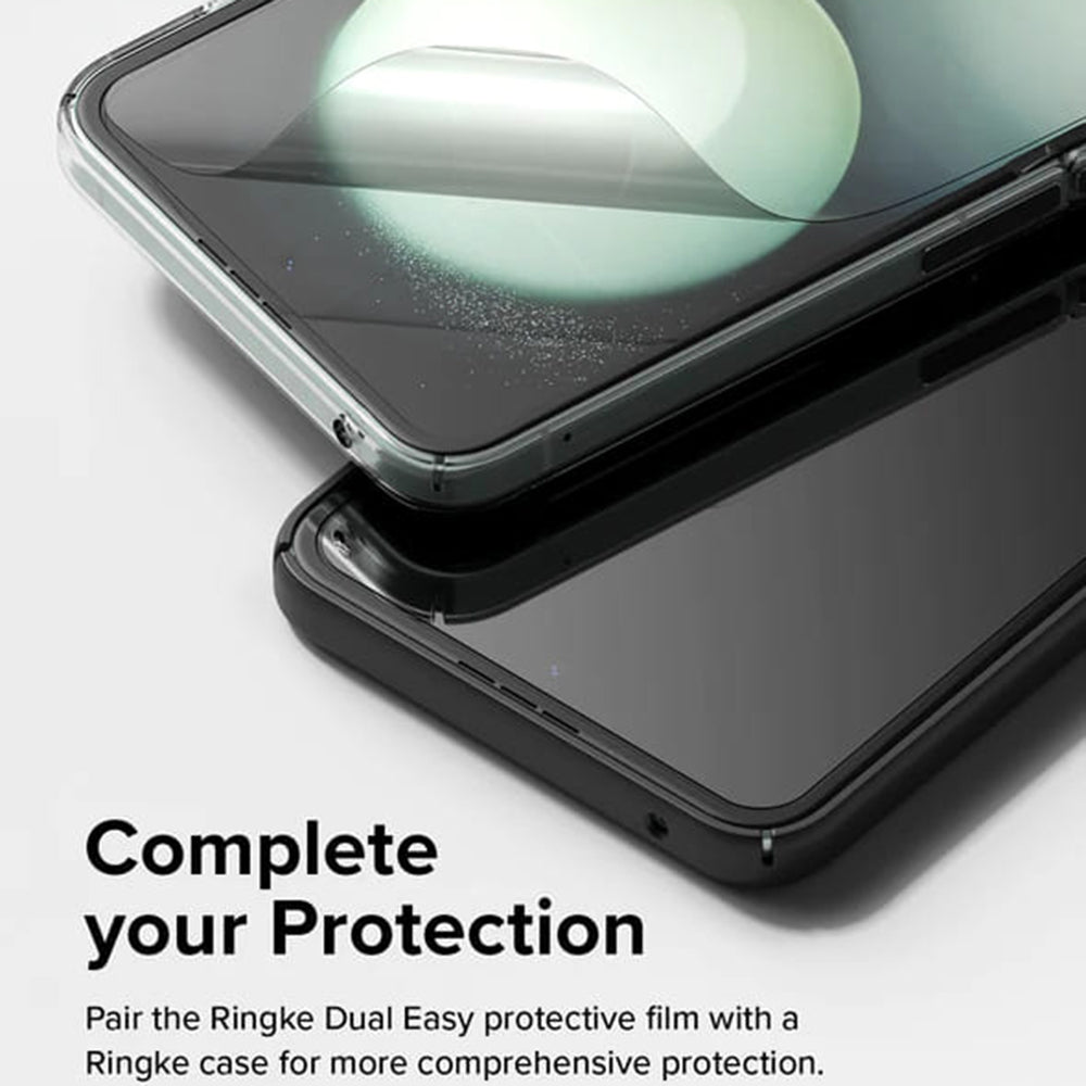 Ochranná fólie Ringke Dual Easy pro vnitřní displej Samsung Galaxy Z Flip5 F731, plast, sada 2 kusy
