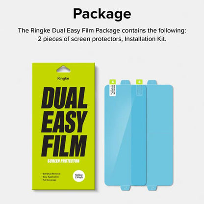 Ochranná fólie Ringke Dual Easy pro vnitřní displej Samsung Galaxy Z Flip5 F731, plast, sada 2 kusy