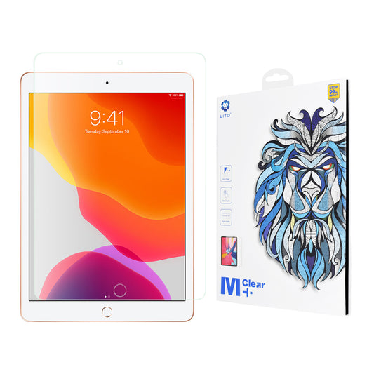 Ochranná fólie na displej Lito Classic pro Apple iPad 10.2 (2021) / 10.2 (2020) / 10.2 (2019), tvrzené sklo, plné lepidlo, 2.5D