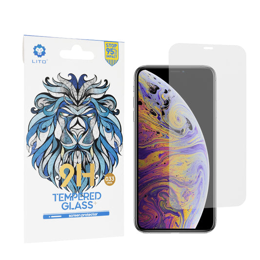 Ochranná fólie na displej Lito Classic pro Apple iPhone 11 Pro Max / XS Max, tvrzené sklo, plné lepidlo, 2.5D