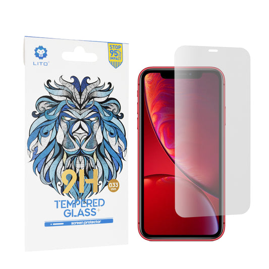 Ochranná fólie na displej Lito Classic pro Apple iPhone 11 / XR, tvrzené sklo, plné lepidlo, 2.5D