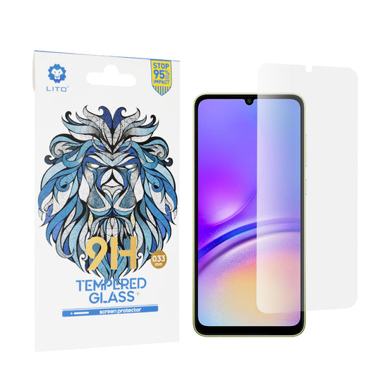 Ochranná fólie na displej Lito Classic pro Samsung Galaxy A05s A057 / A05 A055, tvrzené sklo, plné lepidlo, 2.5D