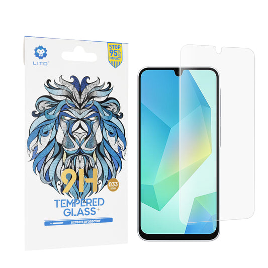 Ochranná fólie na displej Lito Classic pro Samsung Galaxy A16 5G A166 / A16 4G A165, tvrzené sklo, plné lepidlo, 2.5D