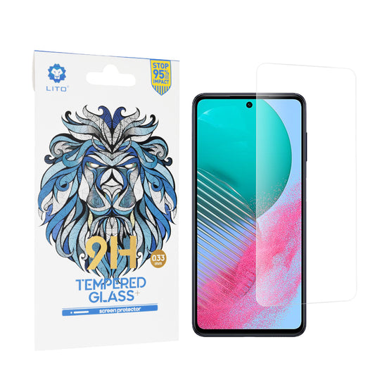 Ochranná fólie na displej Lito Classic pro Samsung Galaxy M54, tvrzené sklo, plné lepidlo, 2.5D