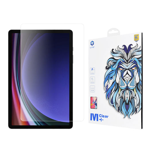 Ochranná fólie na displej Lito Classic pro Samsung Galaxy Tab S10+ / Tab S9 FE+ / Tab S9+, tvrzené sklo, plné lepidlo, 2.5D