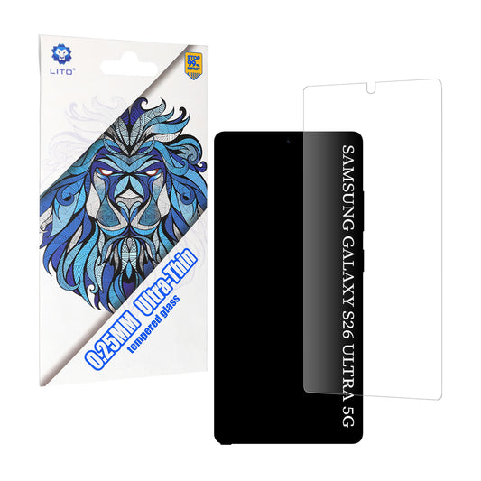 Ochranná fólie na displej Lito Classic Ultra Thin pro Samsung Galaxy S26 Ultra, Tvrzené sklo, Full Glue, 2.5D