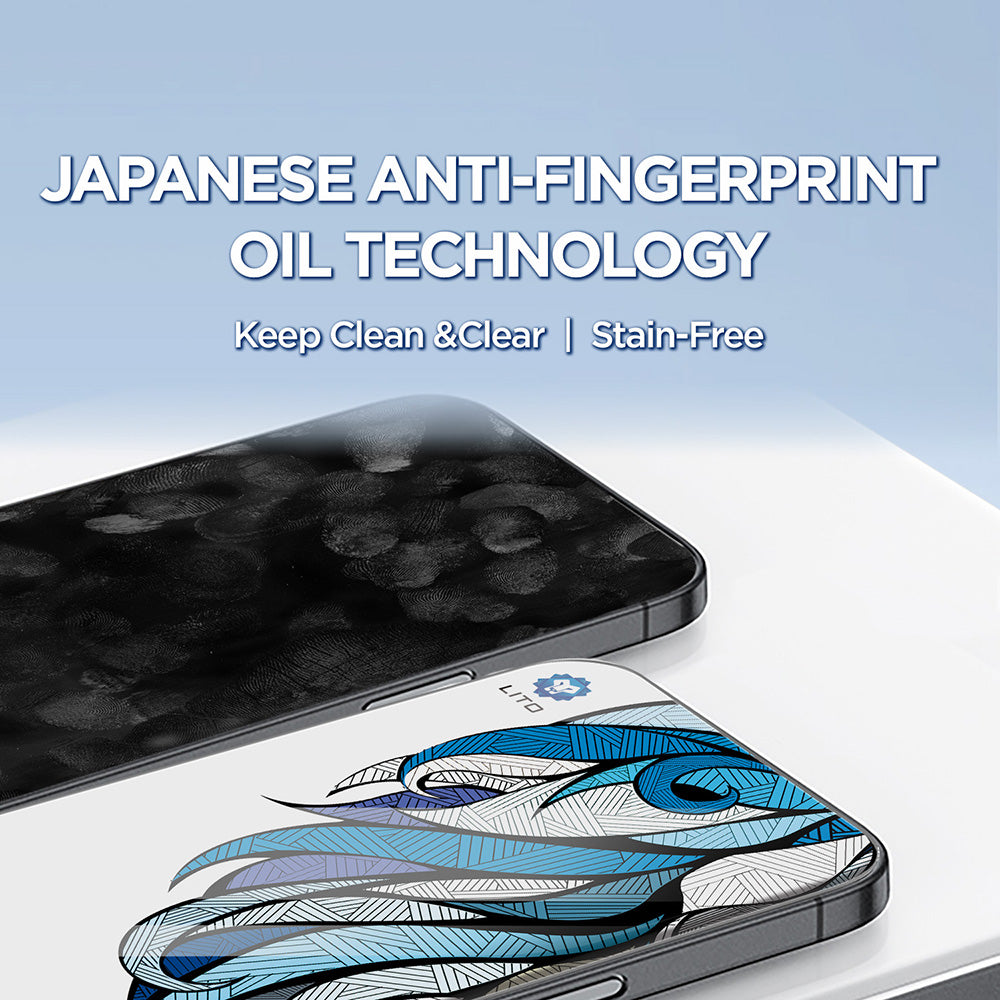Ochranná fólie Lito D+ Max 4K pro Apple iPhone 17 Air, Tvrzené sklo, Full Glue, Černá