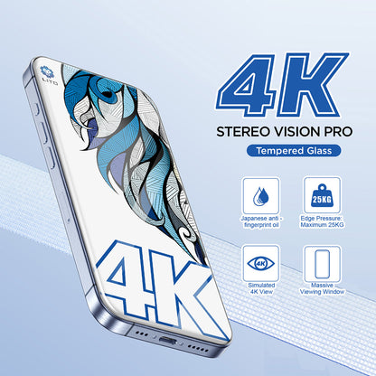 Ochranná fólie Lito D+ Max 4K pro Apple iPhone 17 Pro, Tvrzené sklo, Full Glue, Černá