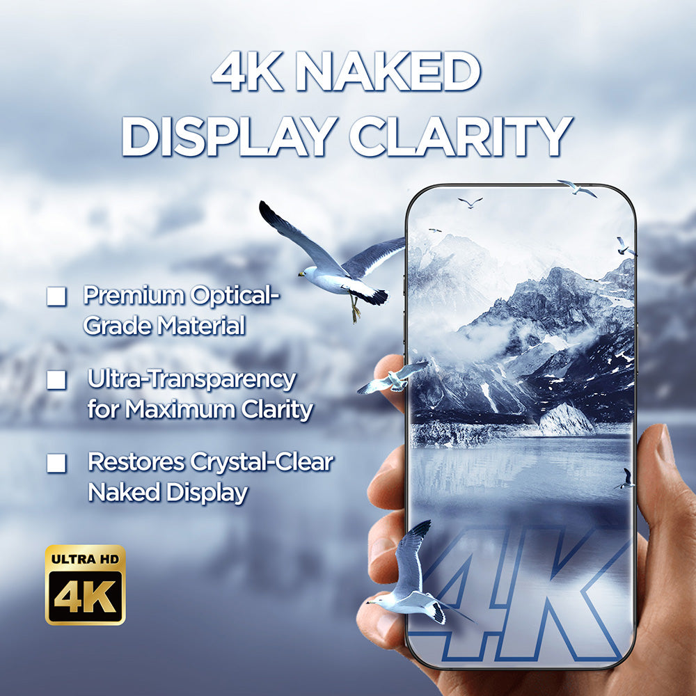 Ochranná fólie Lito D+ Max 4K pro Apple iPhone 17 Pro, Tvrzené sklo, Full Glue, Černá
