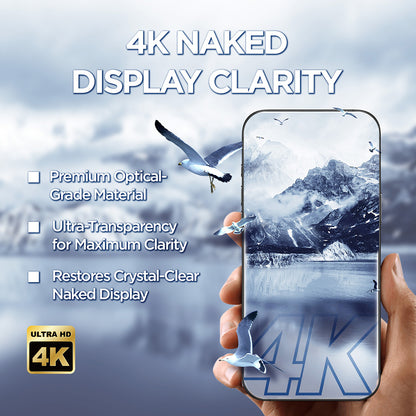 Ochranná fólie Lito D+ Max 4K pro Apple iPhone 17 Pro, Tvrzené sklo, Full Glue, Černá
