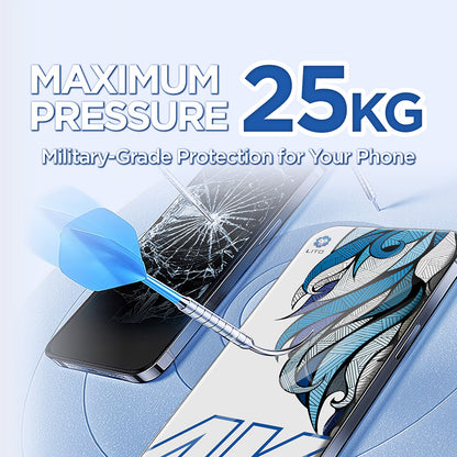 Ochranná fólie Lito D+ Max 4K pro Apple iPhone 17 Pro, Tvrzené sklo, Full Glue, Černá