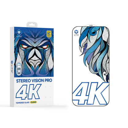 Ochranná fólie Lito D+ Max 4K pro Apple iPhone 17 Pro, Tvrzené sklo, Full Glue, Černá