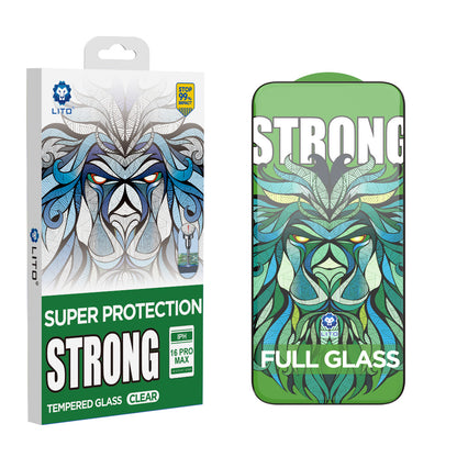 Ochranná fólie na displej Lito D+ Max Strong pro Apple iPhone 17 Air, Tvrzené sklo, Full Glue, Černá