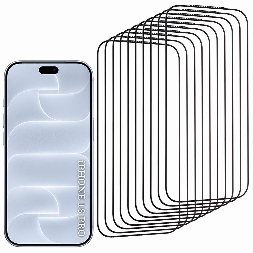 Ochranné sklo na displej Lito HD Pro pro Apple iPhone 18 Pro / 17 Pro, tvrzené sklo, celoplošné lepení, sada 10 kusů, černé