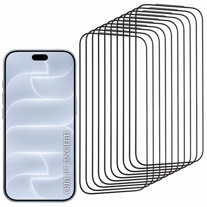 Ochranné sklo na displej Lito HD Pro pro Apple iPhone 18 Pro / 17 Pro, tvrzené sklo, celoplošné lepení, sada 10 kusů, černé