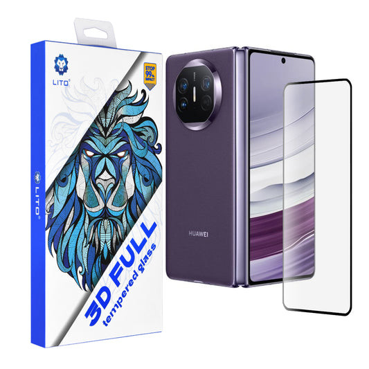 Ochranná fólie na displej Lito pro Huawei Mate X5, tvrzené sklo, plné lepidlo, 3D, černá
