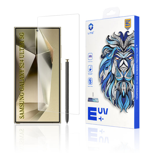 Ochranná fólie na displej Lito pro Samsung Galaxy S24 Ultra S928, tvrzené sklo, UV lepidlo, 3D
