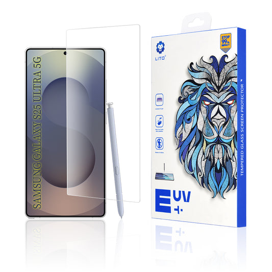 Ochranná fólie na displej Lito pro Samsung Galaxy S25 Ultra S938, tvrzené sklo, UV lepidlo, 3D