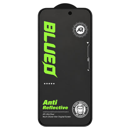 Blueo Matte Anti-Reflective HD Screen Protector for Apple iPhone 18 Pro Max, Tempered Glass, Full Glue, Black