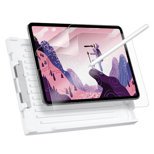 Ochranná fólie Matte ESR Paper Feel pro Apple iPad Pro 12.9 (2022) / Pro 12.9 (2021) / Pro 12.9 (2020), Plast, Sada 2 kusy