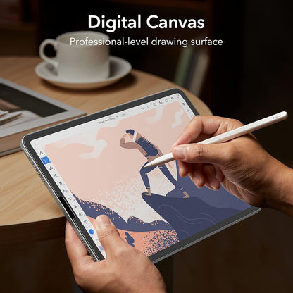 Ochranná fólie Matte ESR Paper Feel pro Apple iPad Pro 12.9 (2022) / Pro 12.9 (2021) / Pro 12.9 (2020), Plast, Sada 2 kusy