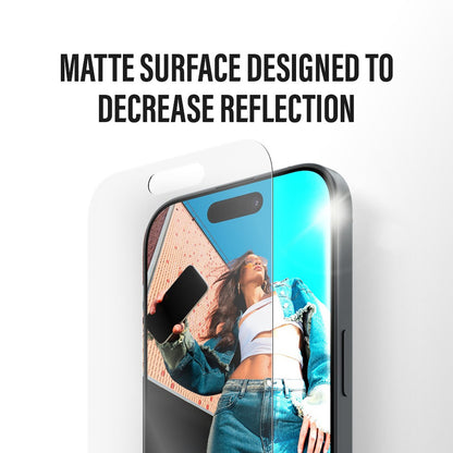 Ochranná fólie Matte PanzerGlass Armor EasyAligner pro Apple iPhone 17 Pro, Tvrzené sklo, Full Glue