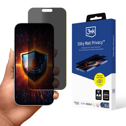 Ochranná fólie Matte Privacy 3MK Silky pro Apple iPhone 17 Pro Max, Plast
