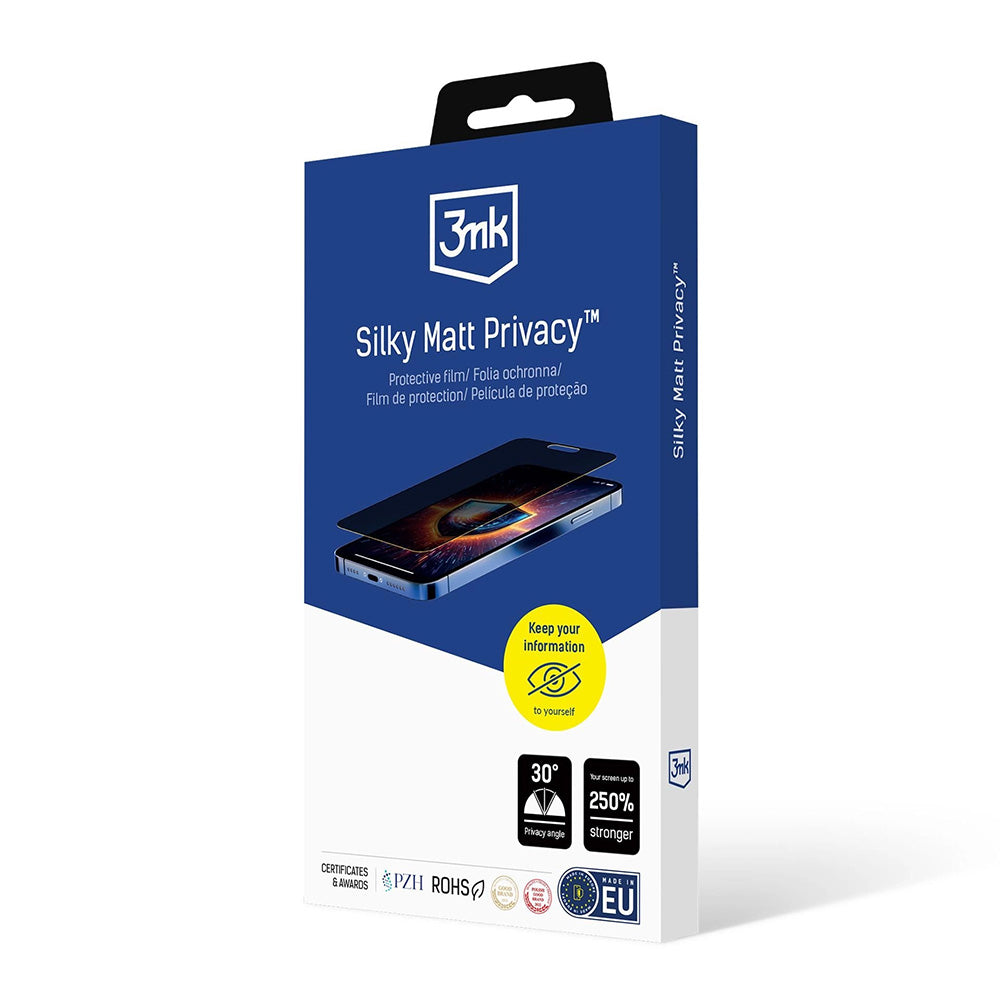 Ochranná fólie Matte Privacy 3MK Silky pro Apple iPhone 17 Pro Max, Plast