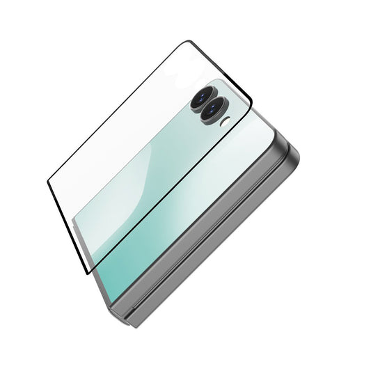 Nillkin CP+ Pro Exterior Screen Protector for Samsung Galaxy Z Flip8 F776 / Z Flip7 F766, Tempered Glass, Full Glue, Black