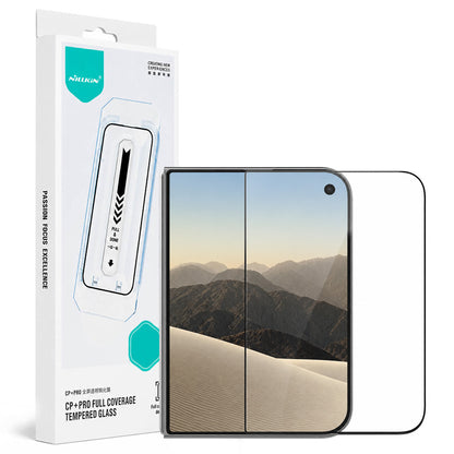 Ochranné sklo na vnější displej Nillkin CP+ Pro s aplikátorem pro Apple iPhone Duo, tvrzené sklo, celoplošné lepení, černé