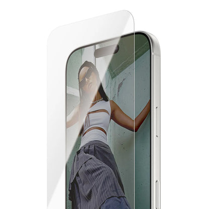 Ochranná fólie na displej PanzerGlass Safe. Ultra-Wide Fit EasyAligner pro Apple iPhone 17 Pro, Tvrzené sklo, Full Glue.