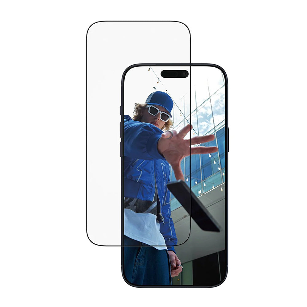 Ochranná fólie na displej PanzerGlass Ultra-Wide Fit EasyAligner pro Apple iPhone 17 Pro Max, Tvrzené sklo, Full Glue, Černá