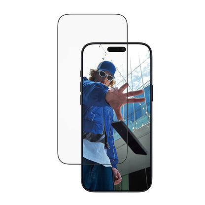 Ochranná fólie na displej PanzerGlass Ultra-Wide Fit EasyAligner pro Apple iPhone 17 Pro Max, Tvrzené sklo, Full Glue, Černá