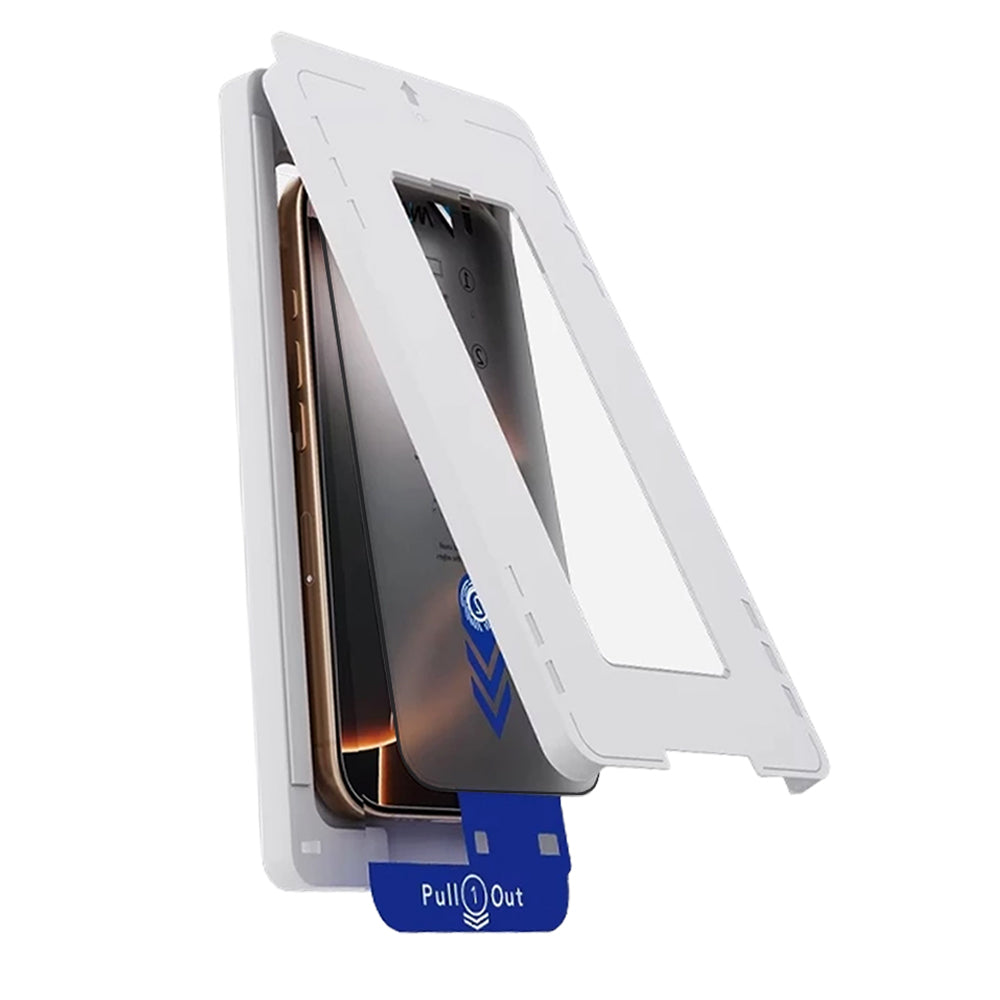 Ochranná fólie na displej Privacy Anank 5X Reinforced Applicator pro Apple iPhone 17 Pro Max, Tvrzené sklo, Full Glue, 2.5D