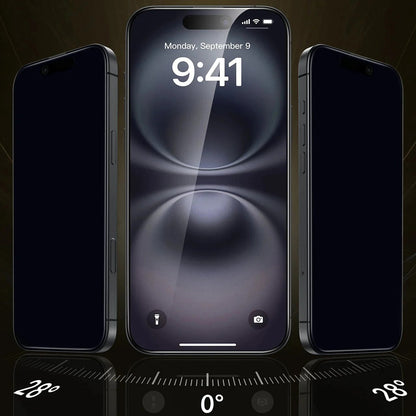 Ochranná fólie Ecran Privacy ESR UltraFit Armorite Pro pro Apple iPhone 17 / 16 Pro, Tvrzené sklo, Full Glue, Sada 3 kusy