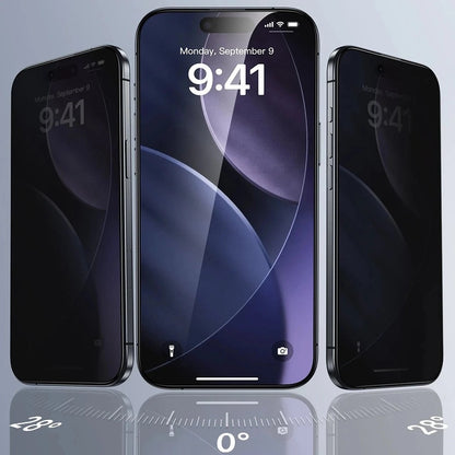 Ochranná fólie Ecran Privacy ESR UltraFit pro Apple iPhone 17 / 16 Pro, Tvrzené sklo, Full Glue, Sada 3 kusy