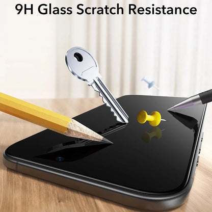 Ochranná fólie Ecran Privacy ESR UltraFit pro Apple iPhone 17 Air, Tvrzené sklo, Full Glue, Sada 3 kusy