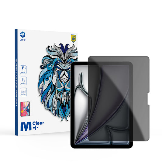 Ochranná fólie na displej Privacy Lito Classic pro Apple iPad Air 11 (2026) / Air 11 (2025), tvrzené sklo, plné lepidlo, 2.5D