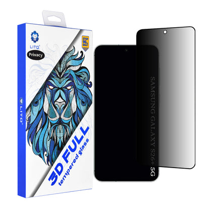 Ochranná fólie Privacy Lito pro Samsung Galaxy S26 Plus S947, Tvrzené sklo, Full Glue, 3D