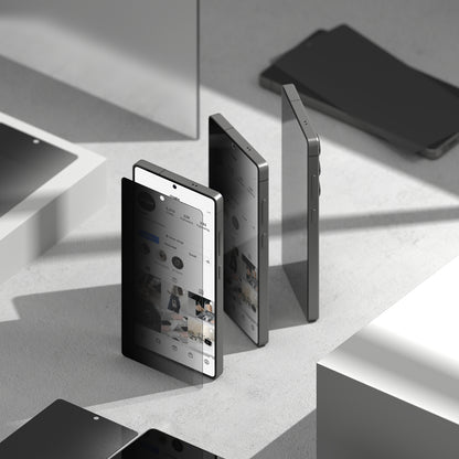 Ochranná fólie na displej Privacy Ringke Easy Slide pro Samsung Galaxy S25+ S936, tvrzené sklo, plné lepidlo, sada 2 kusů