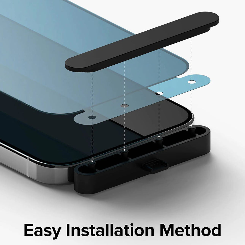 Ochranná fólie Privacy Ringke pro Apple iPhone 15 Pro, Tvrzené sklo, Full Glue