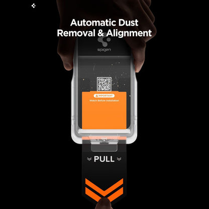 Ochranná fólie na displej Privacy Spigen GlastR EZ FIT Pro HD pro Samsung Galaxy S26 S942, Tvrzené sklo, Full Glue AGL11098